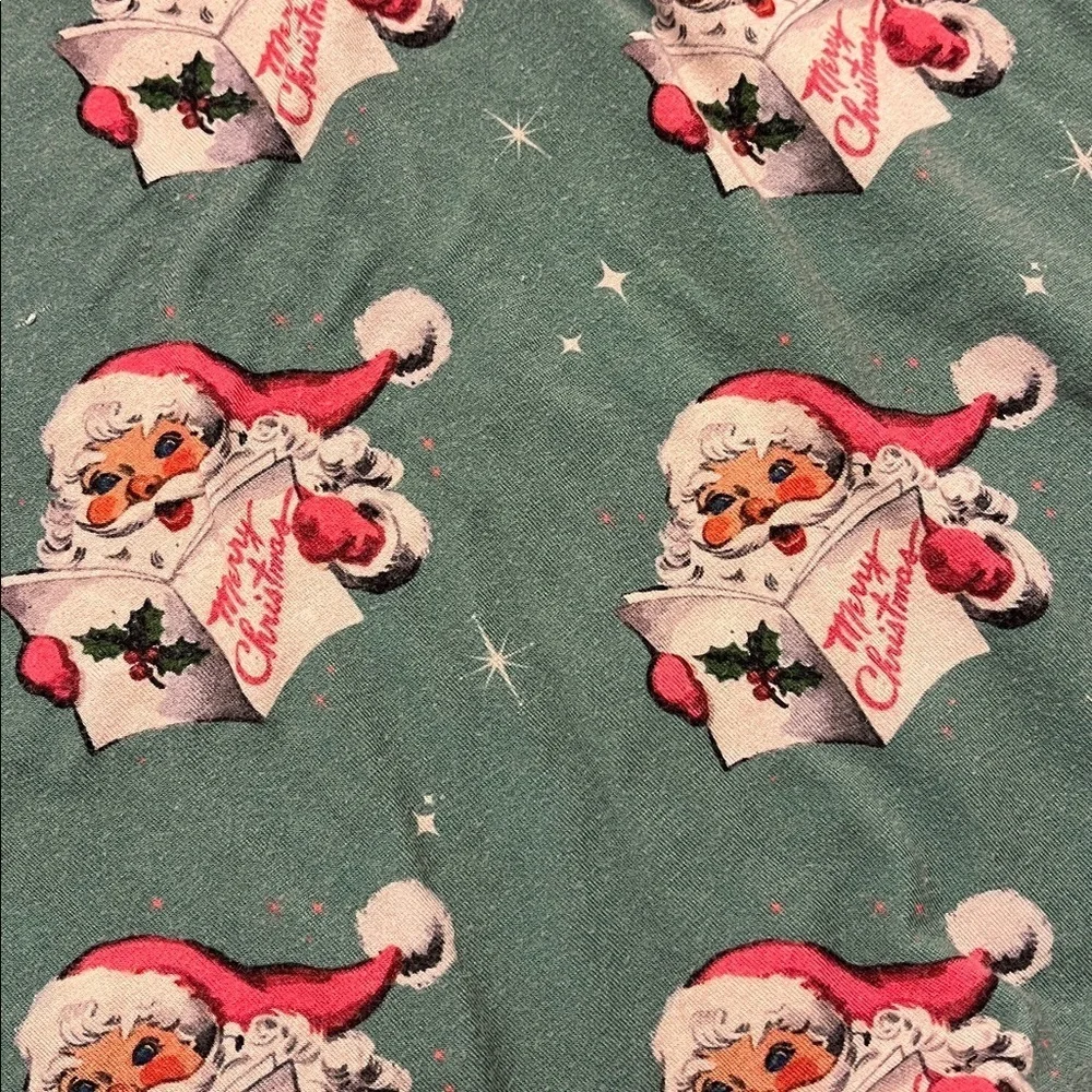 Bunny Knots Velveteen Size 10 Festive Green Kids Pajamas